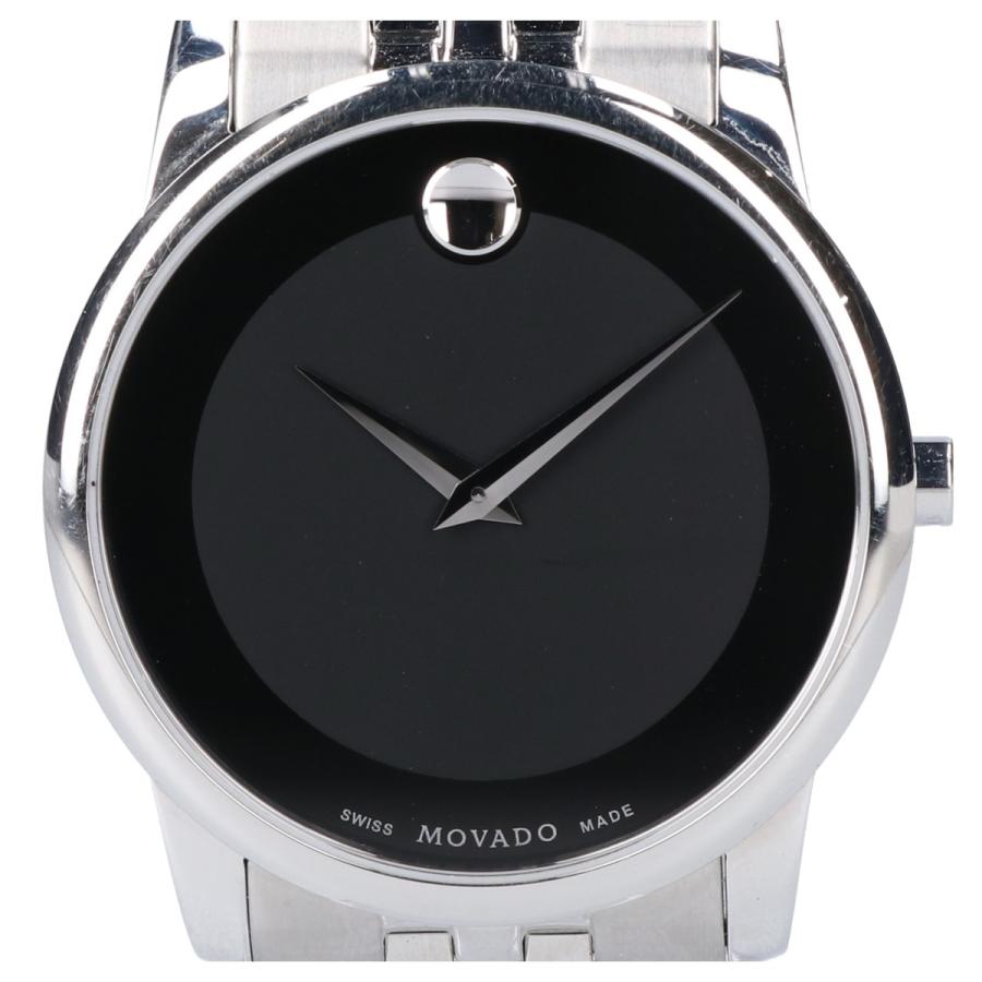 MOVADO モバード MUSEUMミュージアム 黒文字盤 クオーツ 腕時計