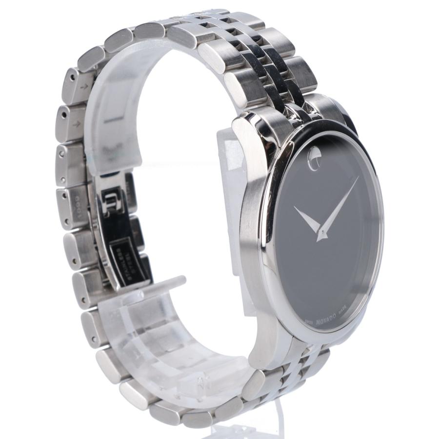 MOVADO モバード MUSEUMミュージアム 黒文字盤 クオーツ 腕時計 