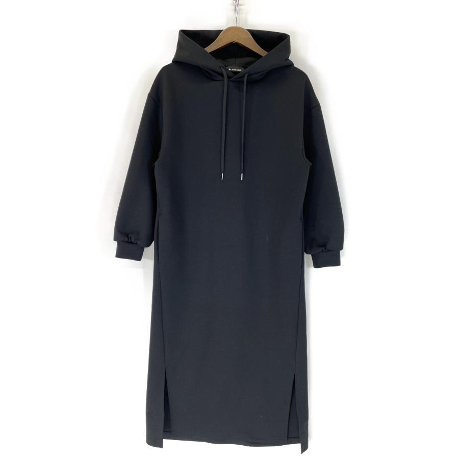 BLENHEIM ブレンヘイム ダンボールニットパーカーワンピース ブラック 