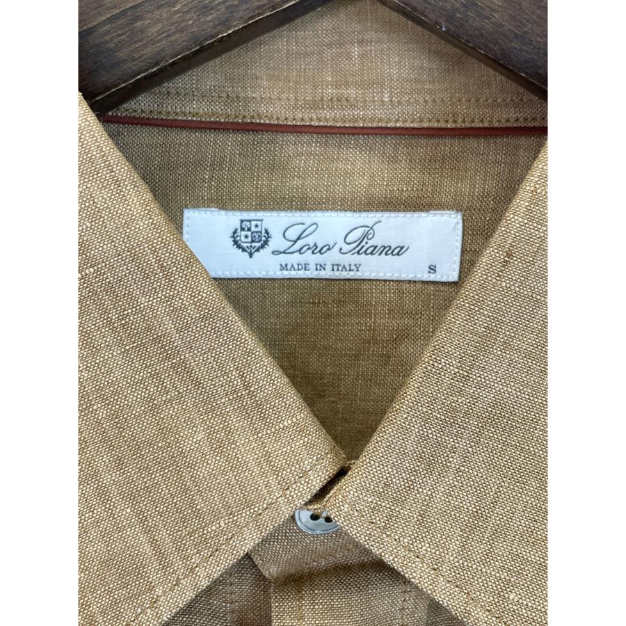Loro Piana（ロロピアーナ） FAL0843 ベージュ リネン100% 半袖シャツ