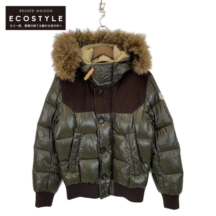 MONCLER モンクレール 11年製 ダークグリーン DAMIEN コヨーテファー 