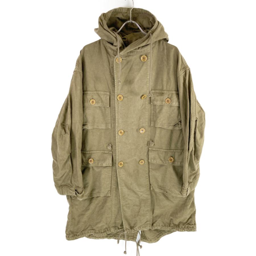 45Rの麦サテンの モッズコート　希少W釦仕様 45Rの麦サテンの モッズコート 希少W釦仕様 45Rの麦サテンの
