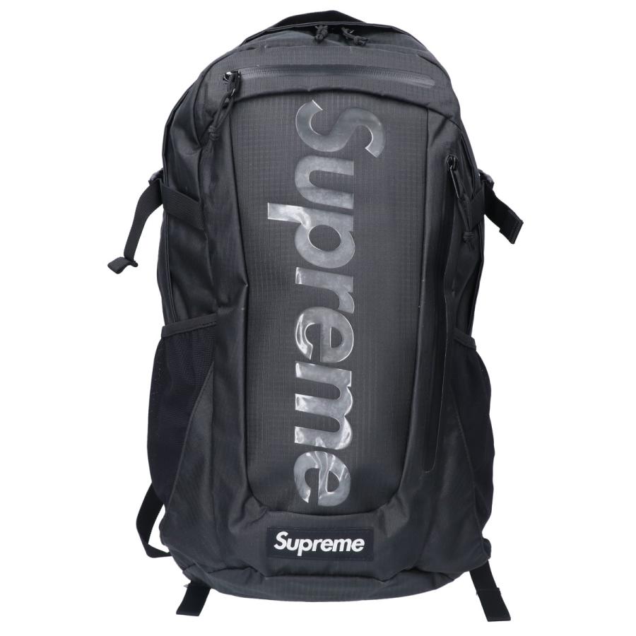 Supreme シュプリーム 21SS バックパック リュック 黒 Supreme（シュプリーム） 美品 21SS ロゴ ナイロン バックパック