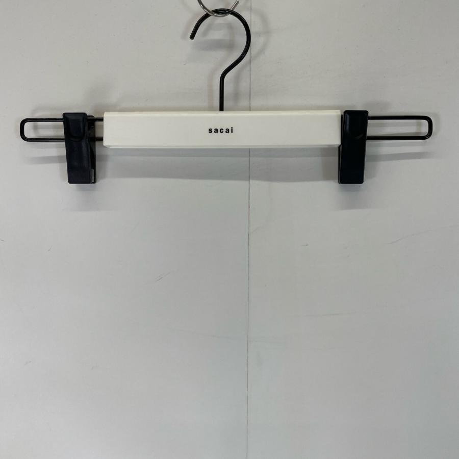 sacai サカイ 21年製 グレー系 ナイロンツイル バックプリーツ  