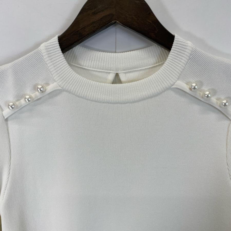 BORDERS at BALCONY ボーダーズアットバルコニー ホワイト PEARL ROUND 