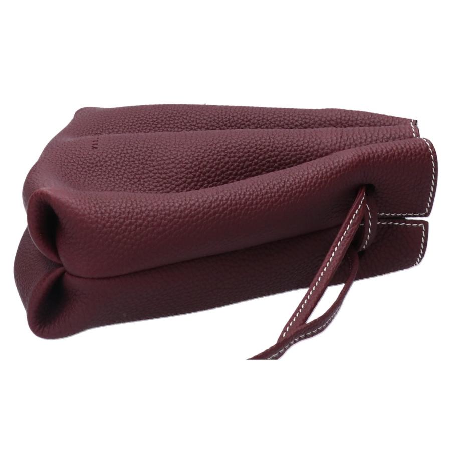 美品 BONAVENTURA ボナベンチュラ BDPT2-BX ノア バッグ シュリンクレザー ミニ 巾着 ハンドバッグ BORDEAUX レディース｜wine-king｜04