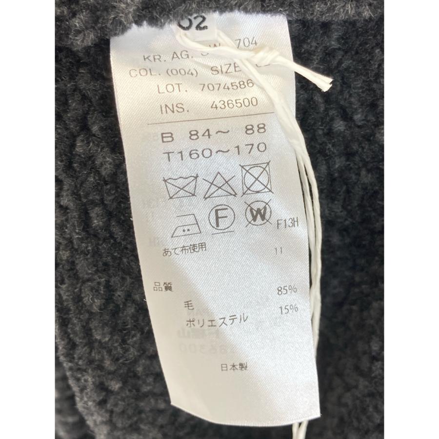 新品【ATON 】コットンニットベスト　ブラック　丸首　エイトン ATON（エイトン）の「＜ATON＞コットン クルーネック ニットベスト