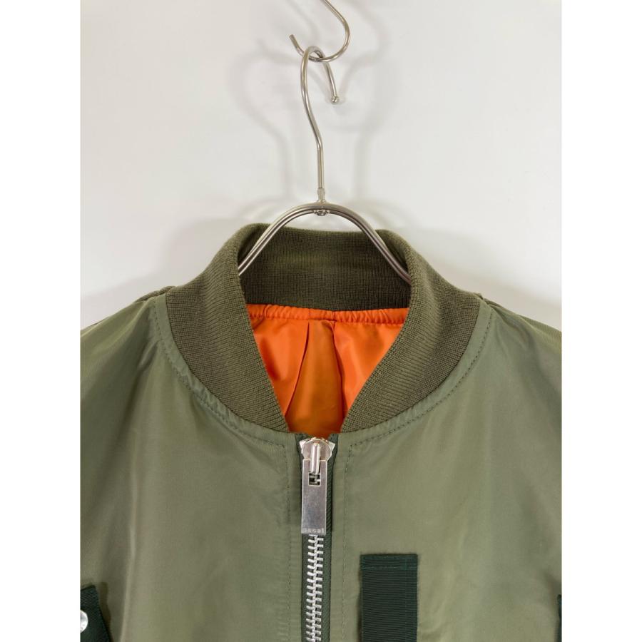 sacai サカイ 23SS 23-06670 カーキ Nylon Twill Blouson カーキ 2 ジャケット ナイロン レディース 中古｜wine-king｜07