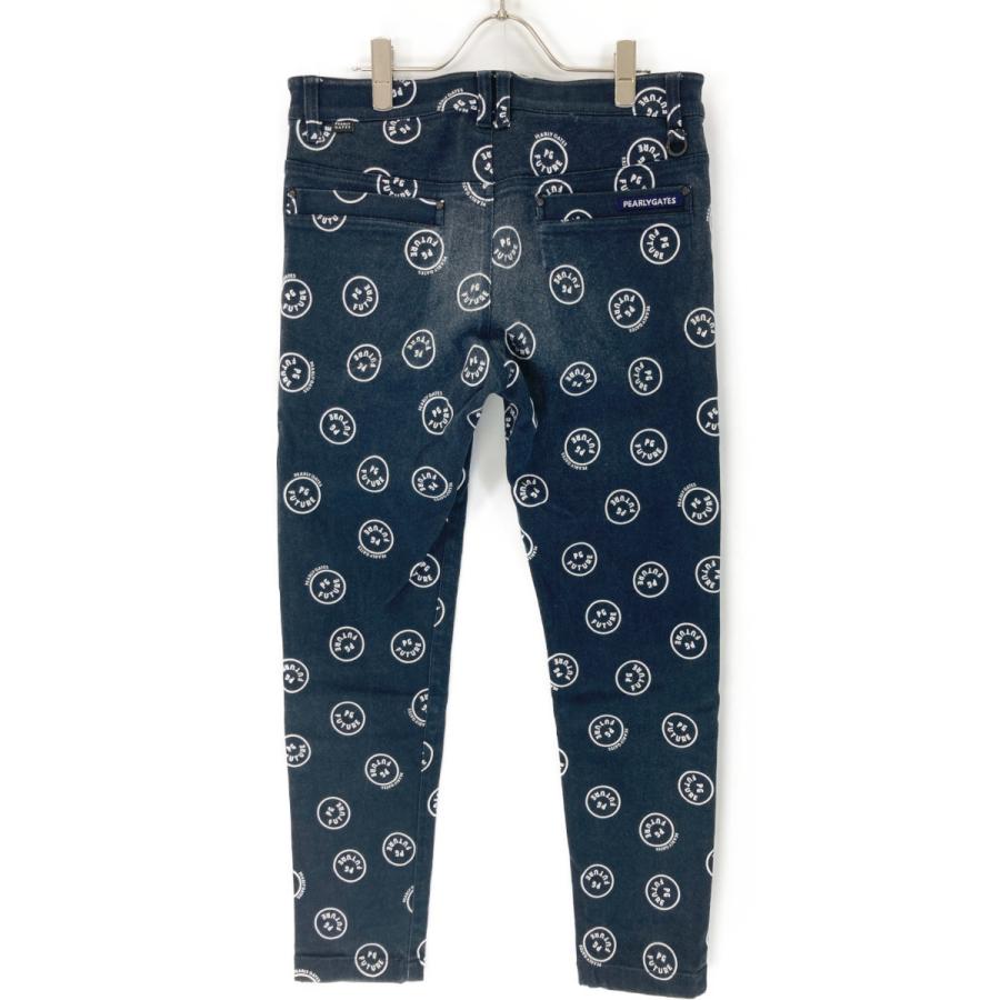 PEARLY GATES（パーリーゲイツ） 21年製 ネイビー ニコちゃん柄パンツ