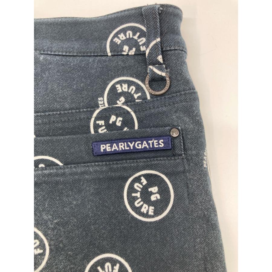 PEARLY GATES（パーリーゲイツ） 21年製 ネイビー ニコちゃん柄パンツ