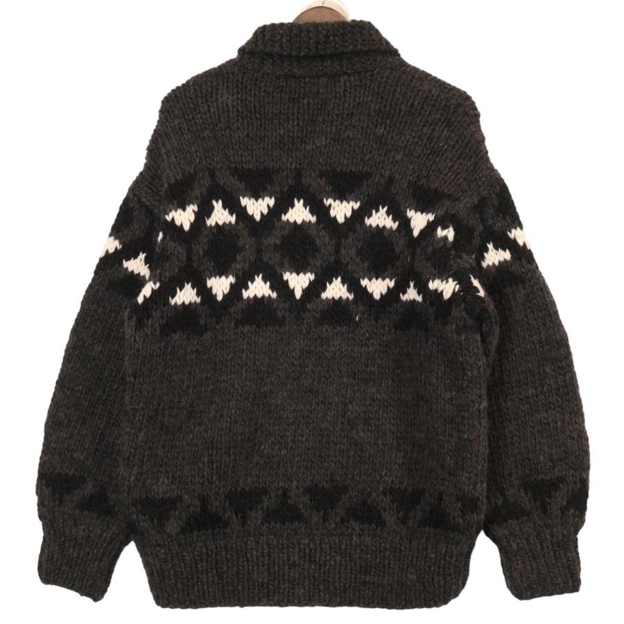 LOEFF ロエフ チャコール フロントジップ カウチンニット 2 トップス