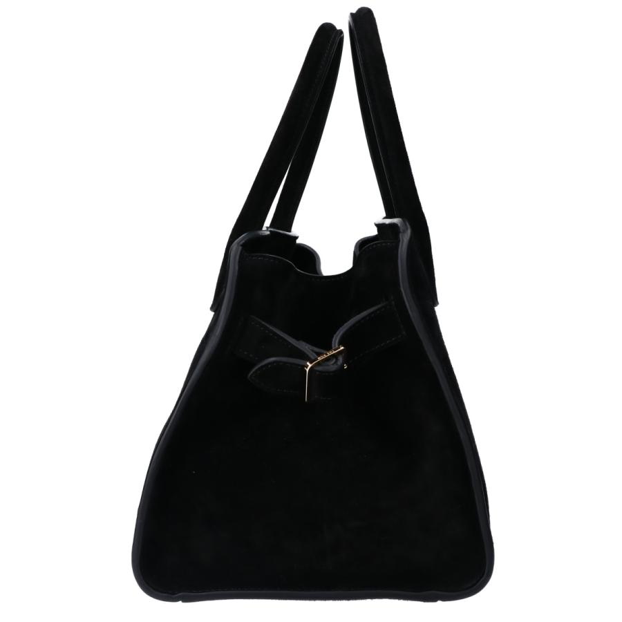 新品同様/ THE ROW ザ ロウ W1190 L25 BLACKSHG スエード ソフト