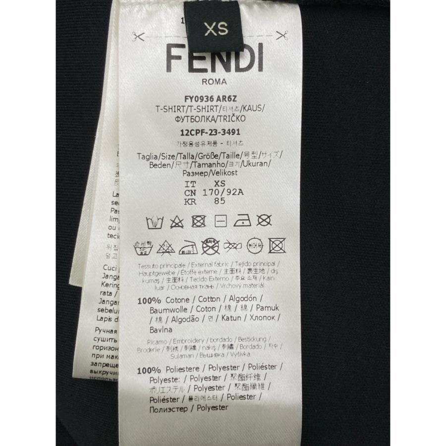 FENDI フェンディ 24SS FY0936 AR6Z ブラック コットン 半袖カットソー  