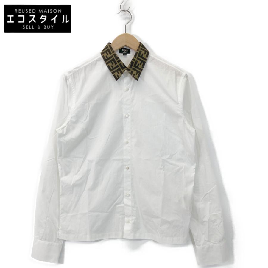 FENDI（フェンディ） 21年製 FS0751 A4S6 ホワイト コットン ズッカ