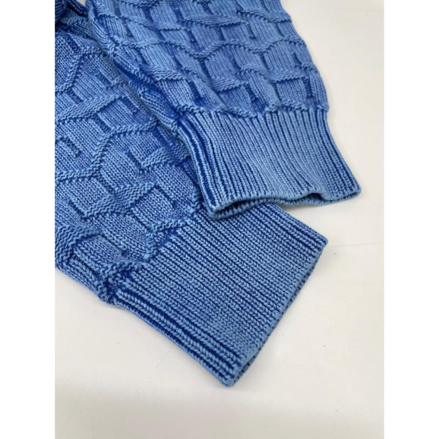 STUSSY（ステューシー） ブルー系 クルーネック ケーブルニット ブルー