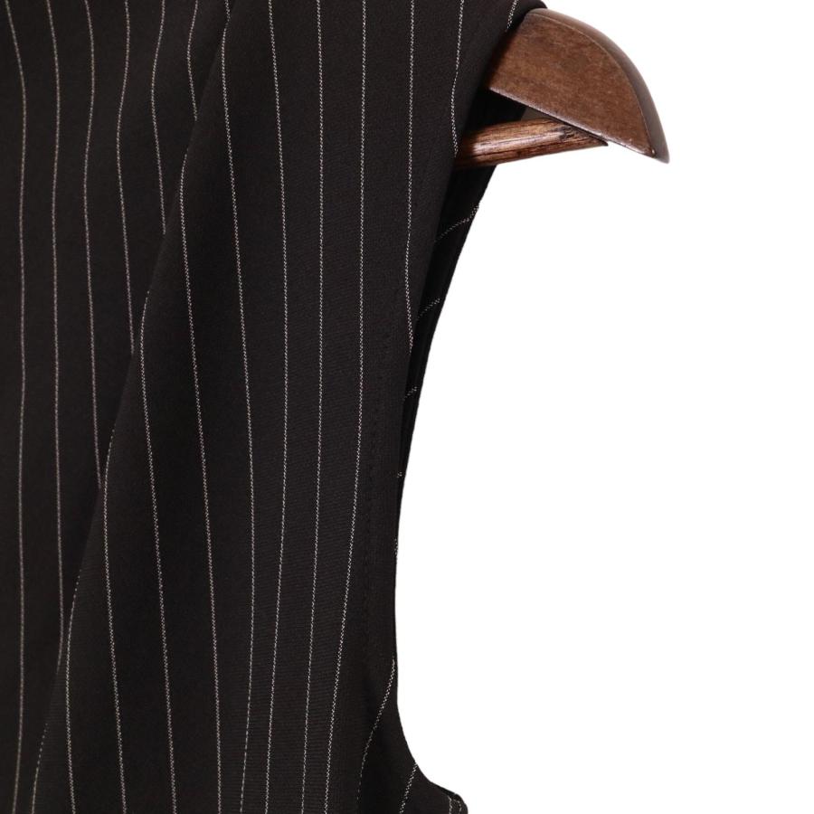 AMERI アメリ 02410560400 ブラック PINSTRIPE CONSTRUCTIVE DRESS M
