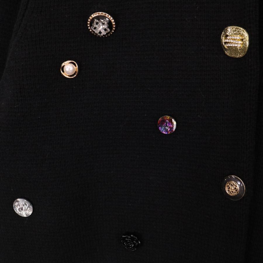 AMERI アメリ 02320181330 ブラック TWINKLE BIJOU SHORT KNIT TOP M