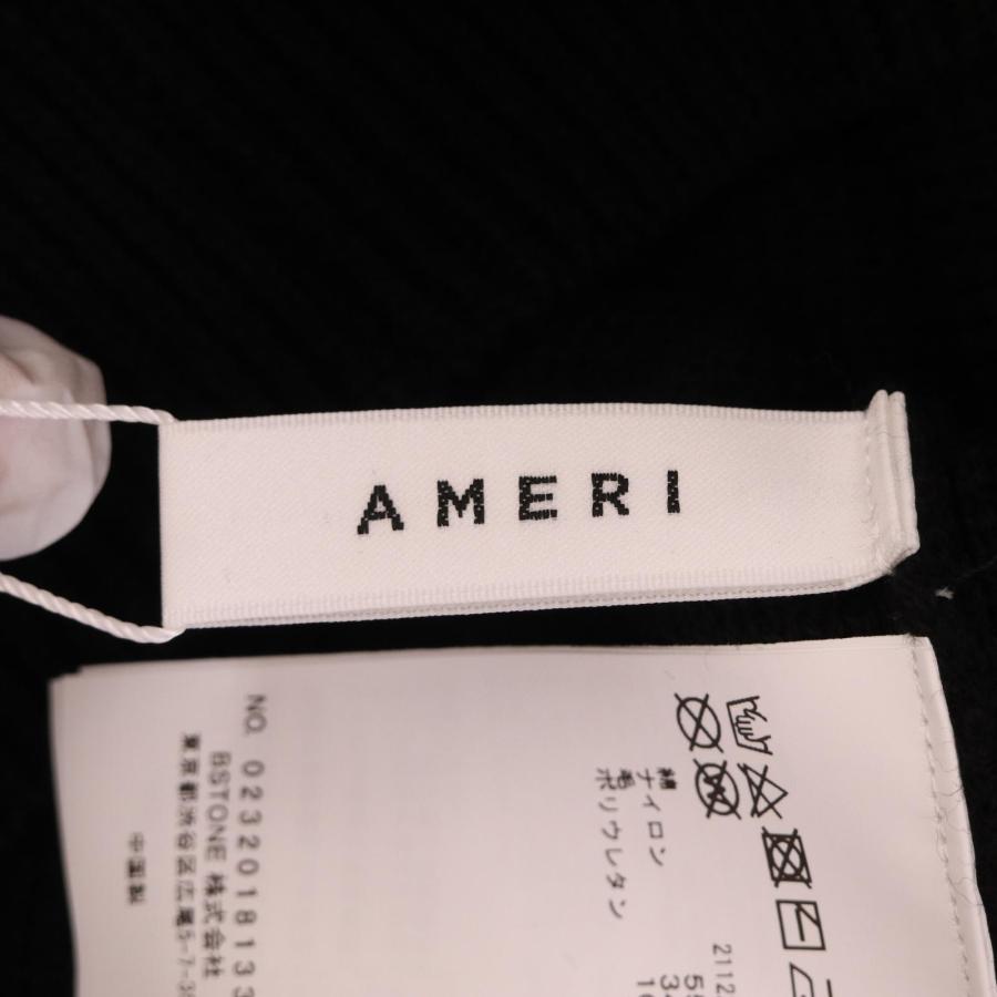 AMERI アメリ 02320181330 ブラック TWINKLE BIJOU SHORT KNIT TOP M