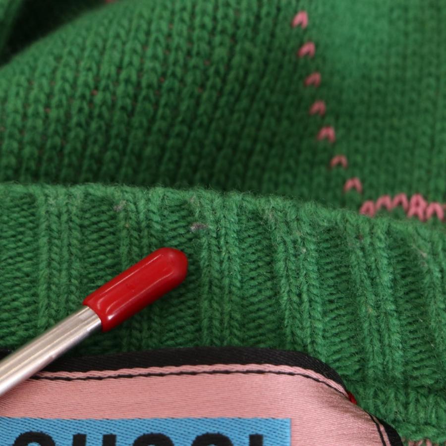 GUCCI（グッチ） 22AW 683091 グリーン パイナップル ジャガードニット