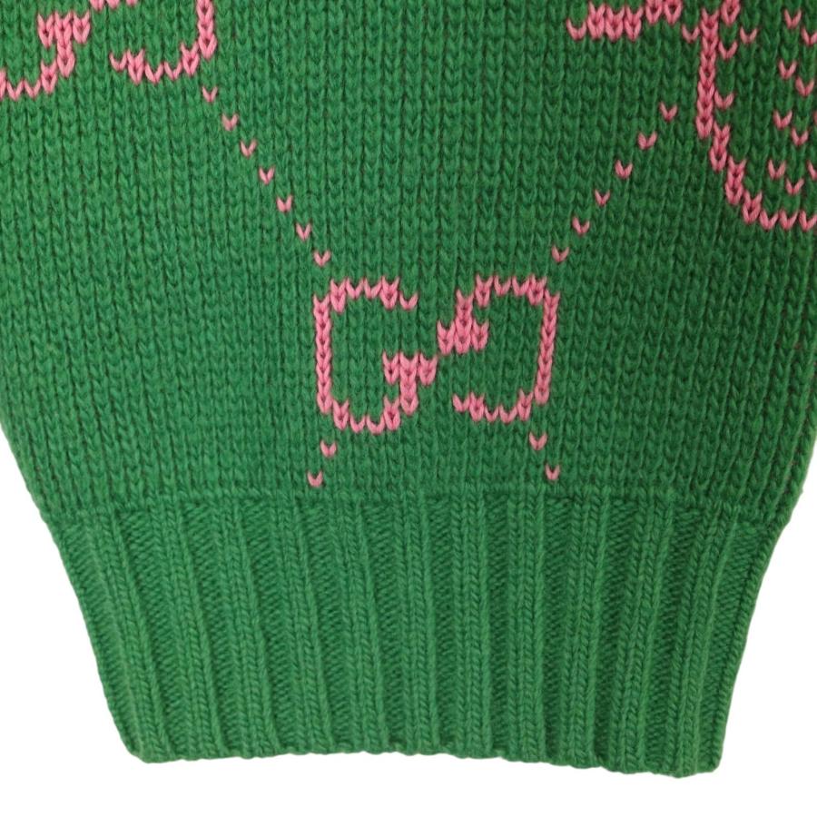 GUCCI（グッチ） 22AW 683091 グリーン パイナップル ジャガードニット