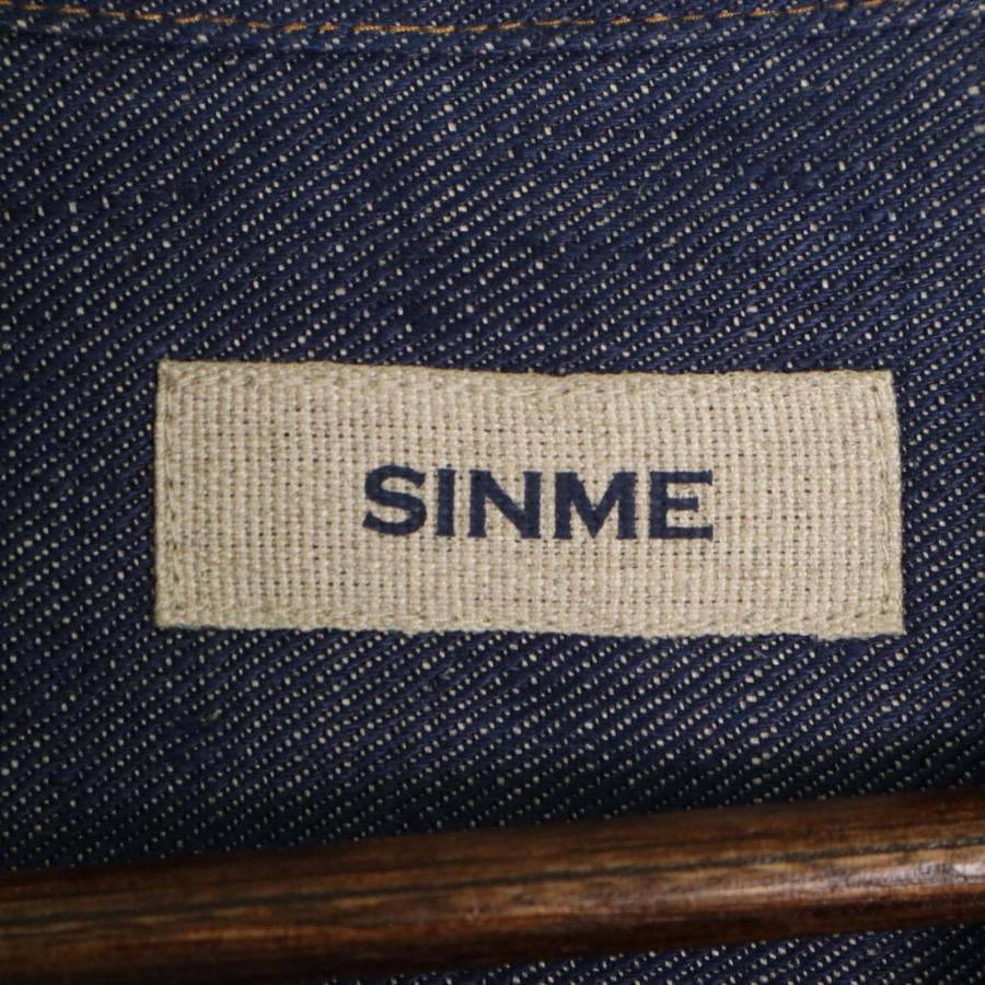 SINME シンメ インディゴ リネン デニムシャツ M ジャケット