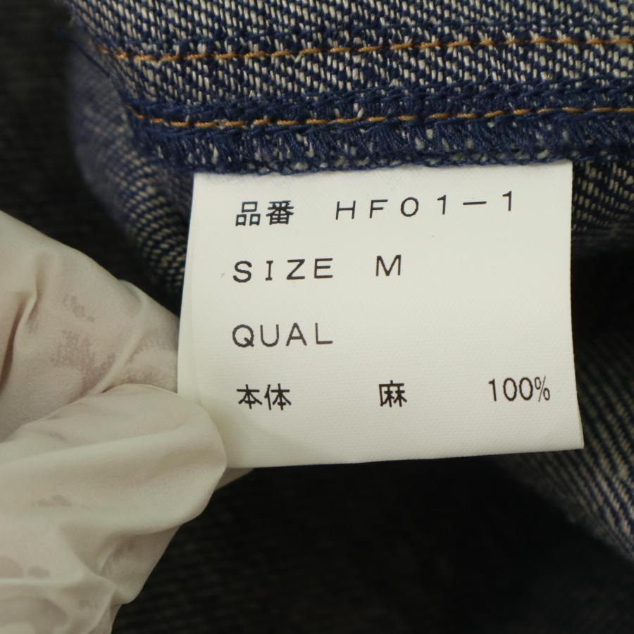 SINME シンメ インディゴ リネン デニムシャツ M ジャケット