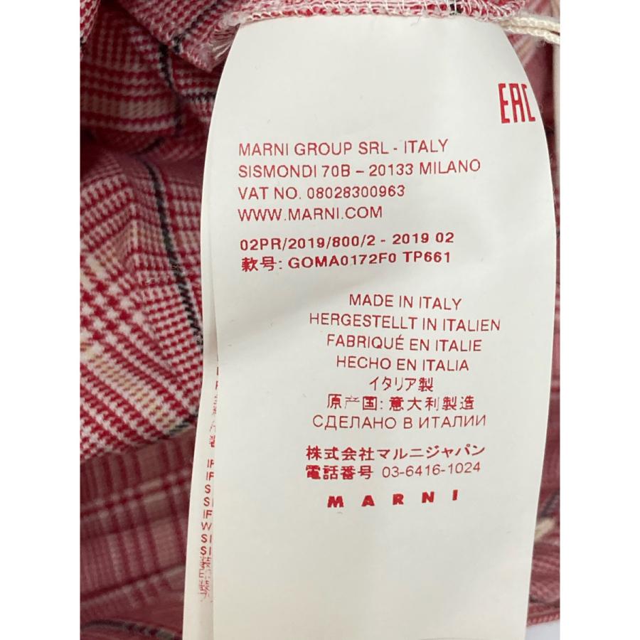 MARNI マルニ GOMA0172F0 ピンク ポリエステル×ウール チェック  
