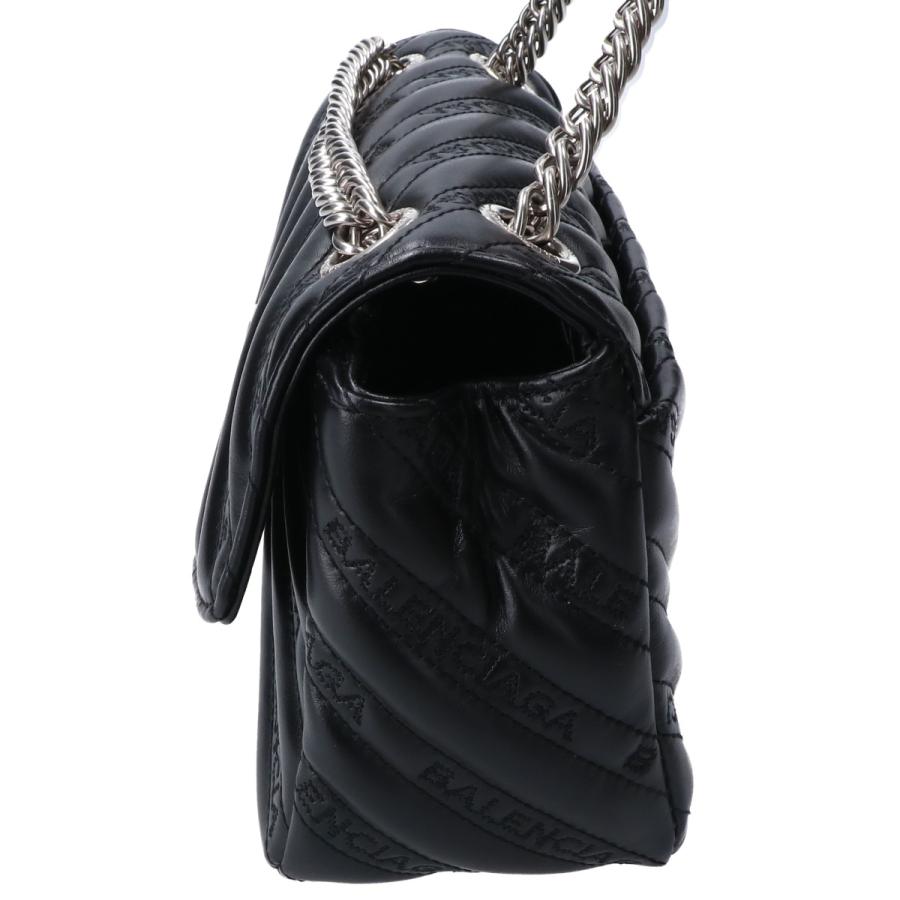 バレンシアガ BALENCIAGA BBロゴ ショルダーバッグ バッグ レザー レディース ブラック系 501681 【中古】 BALENCIAGA - バレンシアガ BALENCIAGA BBロゴ ショルダーバッグ