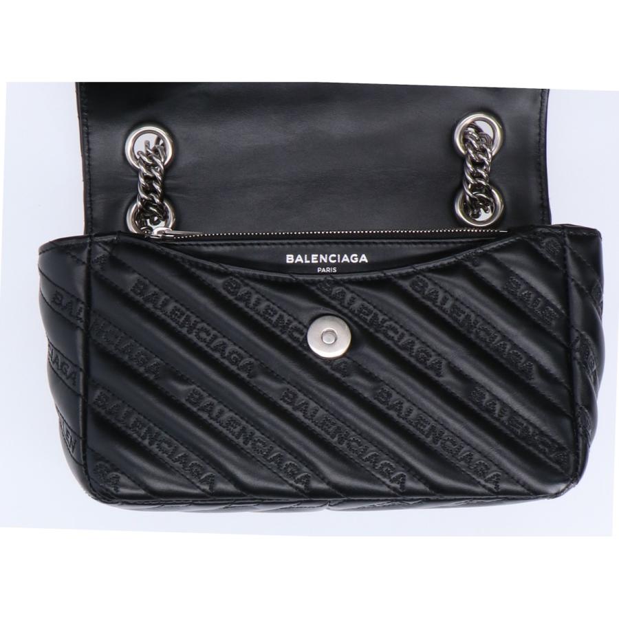 バレンシアガ BALENCIAGA BBロゴ ショルダーバッグ バッグ レザー レディース ブラック系 501681 【中古】 BALENCIAGA - バレンシアガ BALENCIAGA BBロゴ ショルダーバッグ
