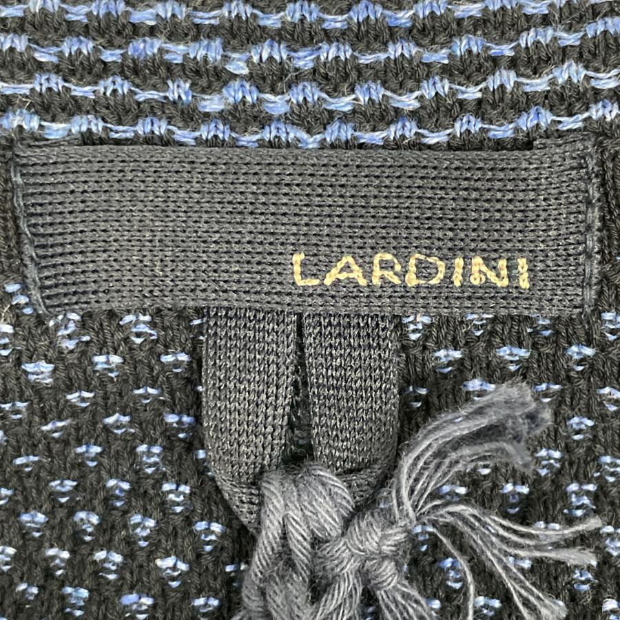 LARDINI（ラルディーニ） EELJM19 ネイビー ジャガード織り ニット 