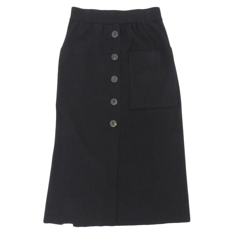 TICCA ティッカ レーヨン×ポリエステル ボタンダウン タイト ロング