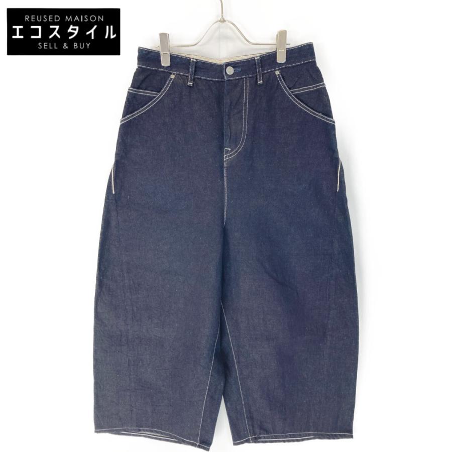 ミナペルホネン ｲﾝﾃﾞｨｺﾞ ﾜｲﾄﾞﾃﾞﾆﾑﾊﾟﾝﾂ 38