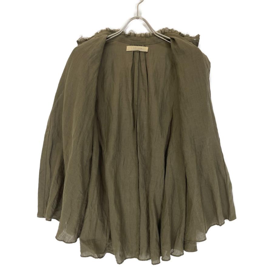 suzuki takayuki スズキタカユキ 美品 A221-07 カーキ flared blouse