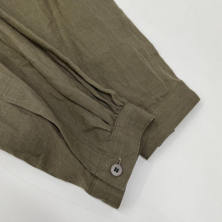 suzuki takayuki flared blouse カーキ suzuki takayuki スズキタカユキ 美品 A221-07 カーキ flared blouse