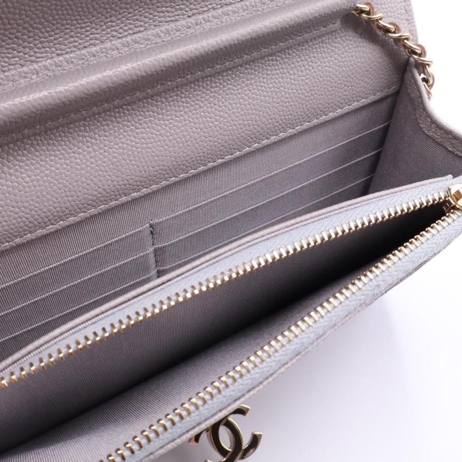 CHANEL 新品同様/ シャネル A80766 29番台 キャビアスキン ゴールド 