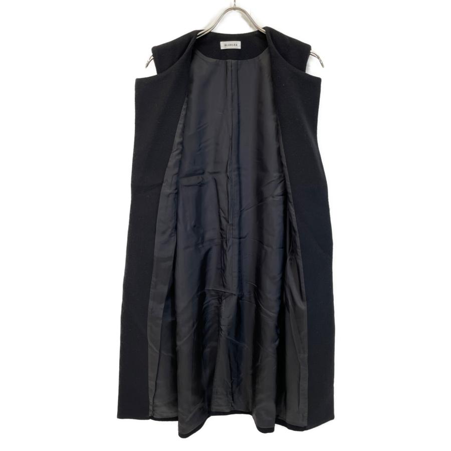 Bluelea ブルレア 033006-1 ブラック ファーポケットジレ ロングジレ  