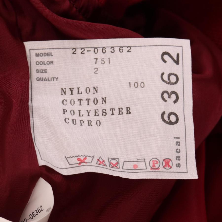 sacai（サカイ） 22AW 22-06362 レッド Nylon Twill Skirt レッド 2