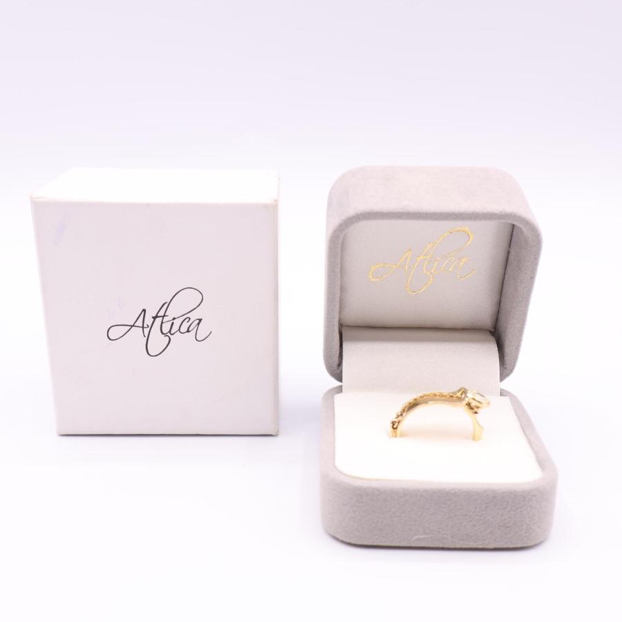 Atlica アティカ K18 ダイヤモンド チェーンデザイン リング・指輪