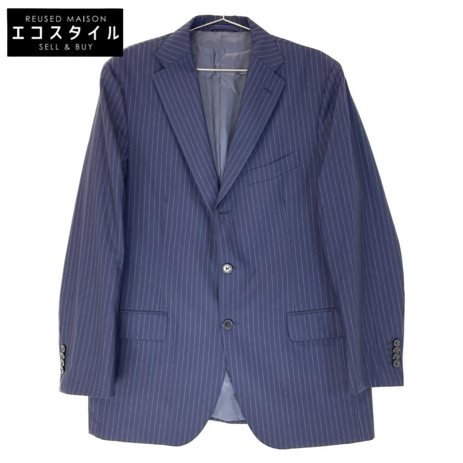 LARDINI ラルディーニ PTC44412 ストライプ ウール 段返り3Bシングル 