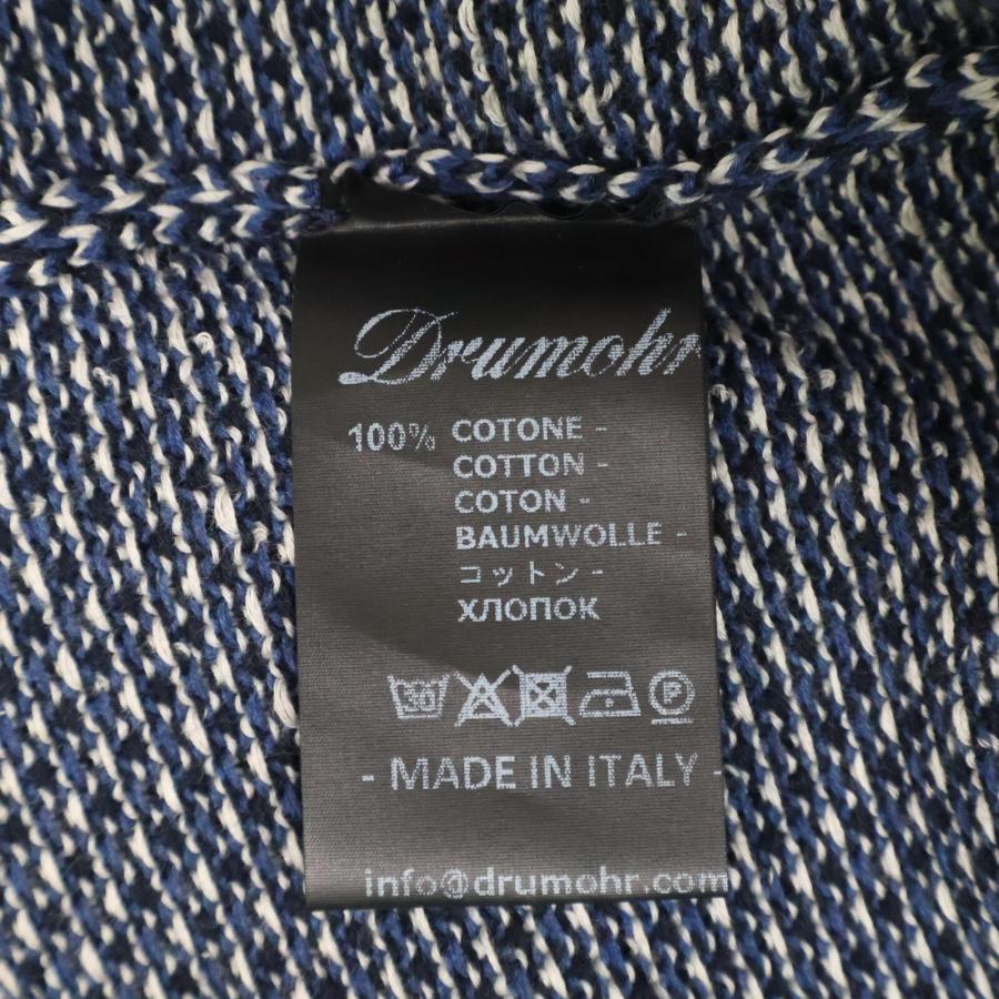 美品/ Drumohr ドルモア コットン クルーネック ニットセーター 
