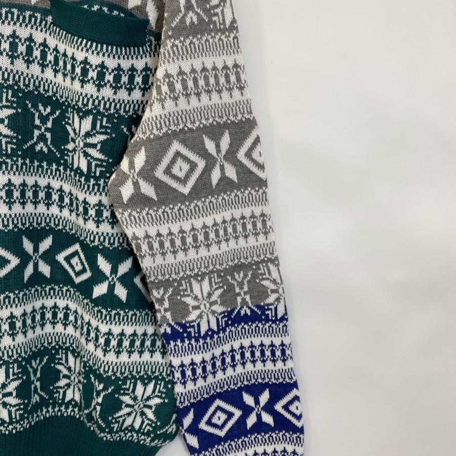 sacai（サカイ） 18-01581M マルチカラー ノルディック柄 プルオーバー 