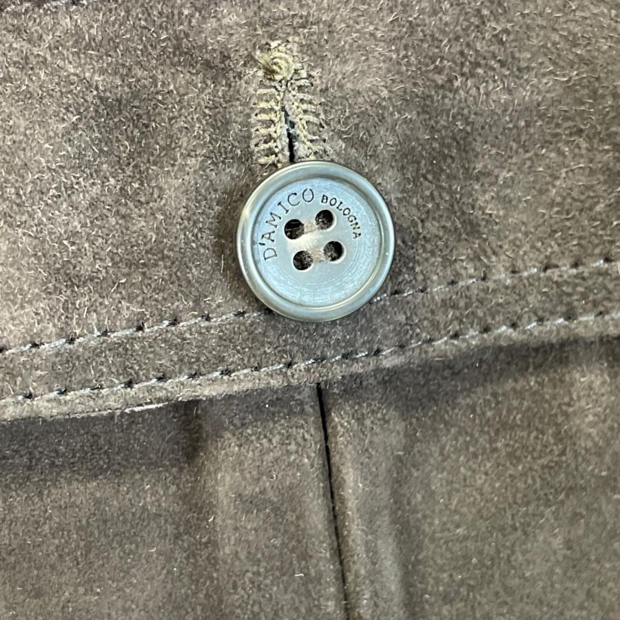 D'AMICO bologna ダミコボローニャ ブラウン スエードサファリ