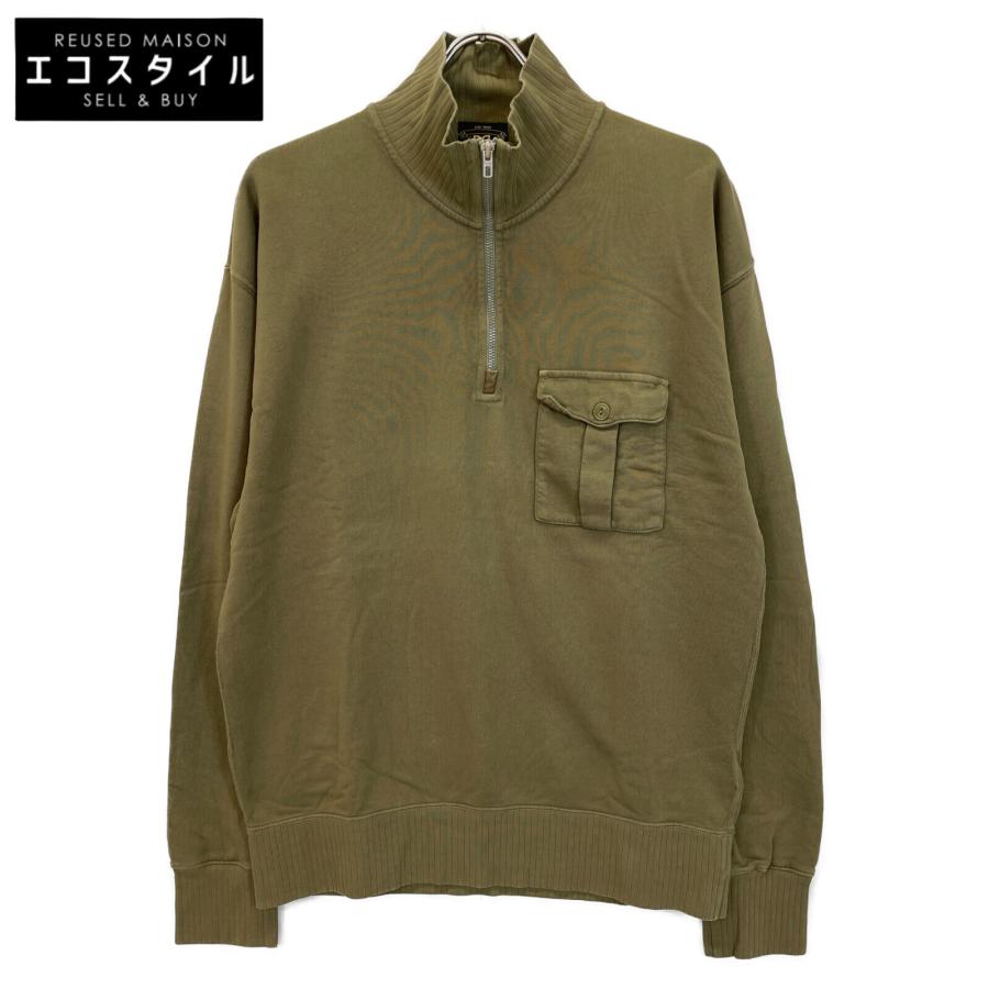 未使用 RRLダブルアールエル ハーフジップ　スウェット 【週末値引】 RRL ダブルアールエル ハーフジップ ハイネック スウェットプル