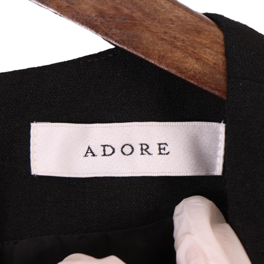 ADORE（アドーア） 22年製 ブラック バイカラーラインジョーゼット