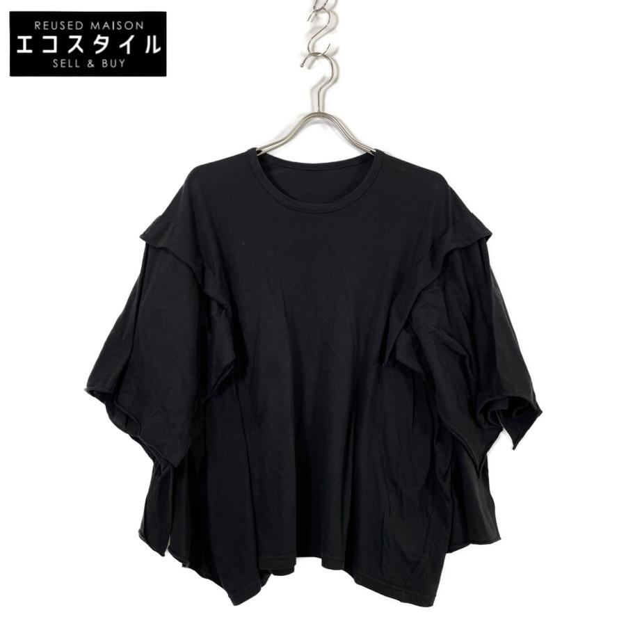 yohji yamamoto□ヨウジヤマモト カットソー トップス 半袖 黒