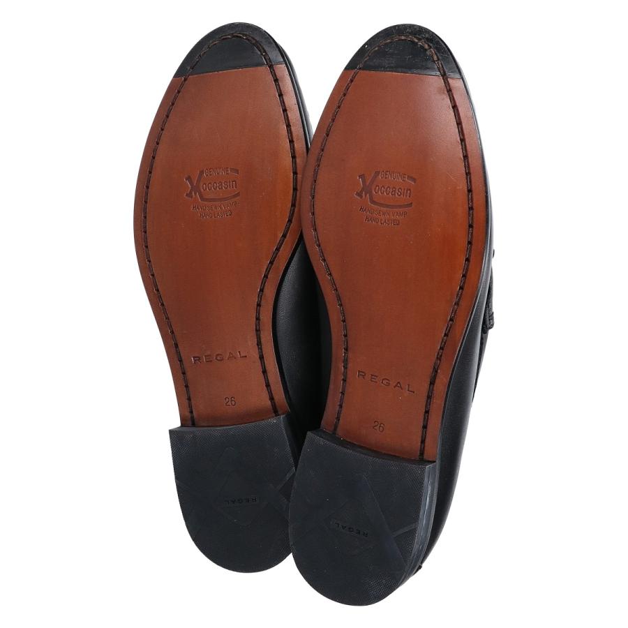 リーガル REGAL ホースビット ビットローファー 44HR 26.5 黒 REGAL（リーガル） 新品同様/ 44HR レザー ビットローファー/ シューズ