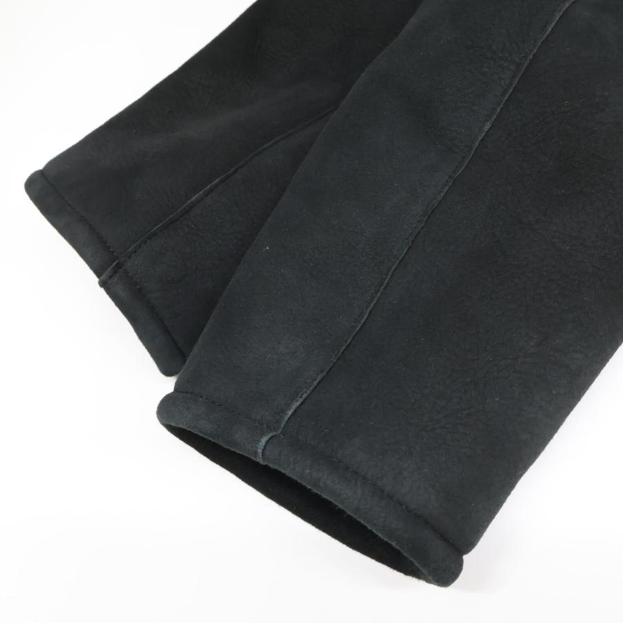 STEWART スチュワート ジップアップ ムートン ジャケット M ブラック