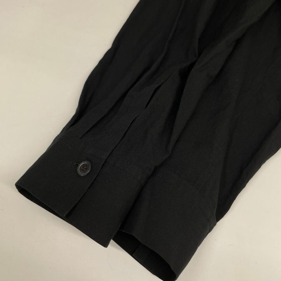 Y's（ワイズ） ブラック アシンメトリーロングシャツ ブラック 表記