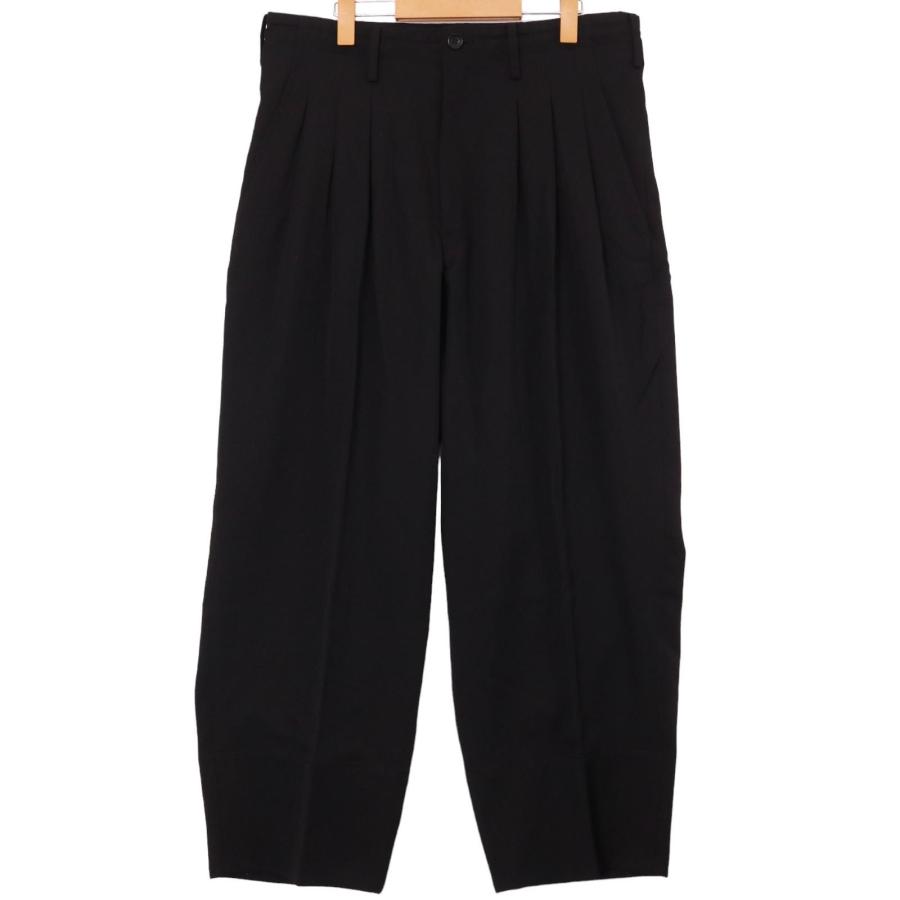 ヨウジヤマモトプールオム　パンツ　ブラック　サイズ2 Yohji Yamamoto pour homme(ヨウジヤマモトプールオム) ワイド