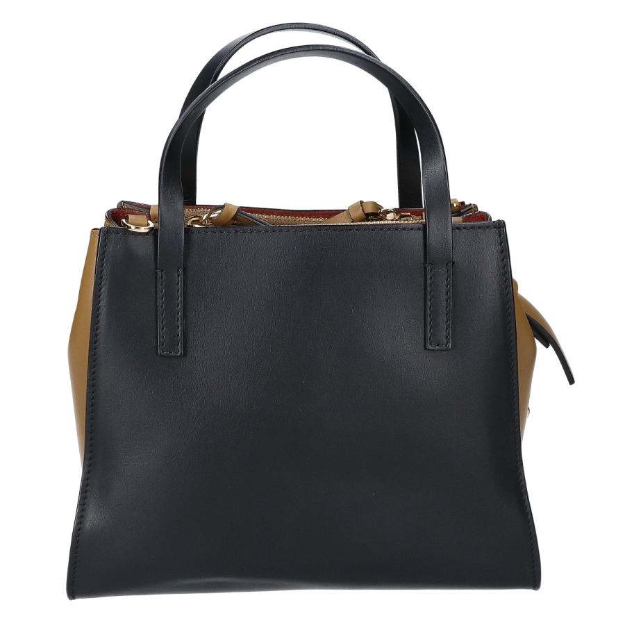 MARNI（マルニ） 美品 レザー スクエア 2WAY ハンドバッグ ブラック 